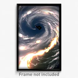 Pixel Art Poster - Notable Hurricane (8 Bit Psychedelic Trippy Video Game Print)