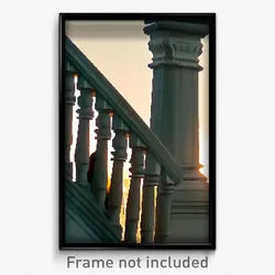 Pixel Art Poster - Tremendous Balustrade (8 Bit Psychedelic Video Game Print)