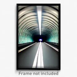 Pixel Art Poster - Big Tunnel (8 Bit Psychedelic Trippy Weird Video Game Print)