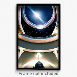 Pixel Art Poster - Prestigious Observatory (8 Bit Psychedelic Video Game Print)