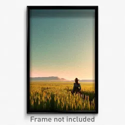 Pixel Art Poster - Adventurous Prairie (8 Bit Psychedelic Video Game Print)
