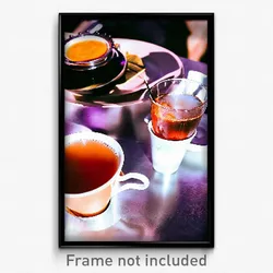 Pixel Art Poster - Rundown Thai Tea (8 Bit Psychedelic Trippy Video Game Print)