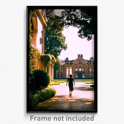 Pixel Art Poster - Colossal Mansion (8 Bit Psychedelic Trippy Video Game Print)