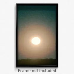 Pixel Art Poster - Muted Sun And Moon (8 Bit Psychedelic Video Game Print)
