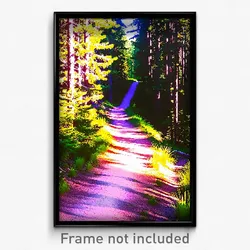 Pixel Art Poster - Admired Trail (8 Bit Psychedelic Trippy Video Game Print)