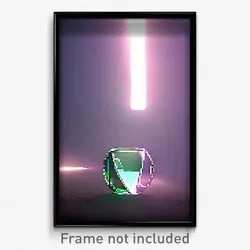 Pixel Art Poster - Deadly Glass (8 Bit Psychedelic Trippy Video Game Print)