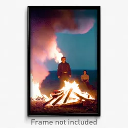 Pixel Art Poster - Meek Bonfire (8 Bit Psychedelic Trippy Video Game Print)