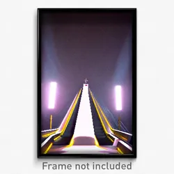 Pixel Art Poster - Jaw Dropping Ramp (8 Bit Psychedelic Trippy Video Game Print)