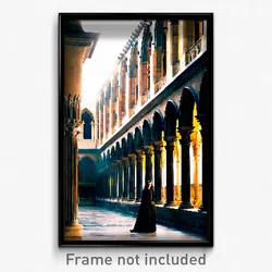 Pixel Art Poster - Flawless Cloister (8 Bit Psychedelic Trippy Video Game Print)