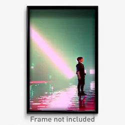 Pixel Art Poster - Creative Flood (8 Bit Psychedelic Trippy Video Game Print)