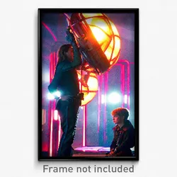 Pixel Art Poster - Outrageous Vike (8 Bit Psychedelic Trippy Video Game Print)