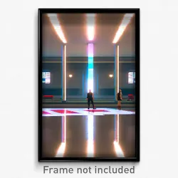 Pixel Art Poster - Acidic Meeting Place (8 Bit Psychedelic Video Game Print)