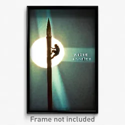 Pixel Art Poster - Agile Lancet (8 Bit Psychedelic Trippy Video Game Print)