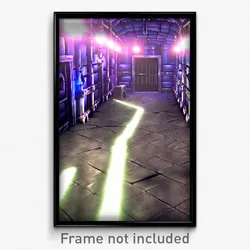 Pixel Art Poster - Plastic Dungeon (8 Bit Psychedelic Trippy Video Game Print)