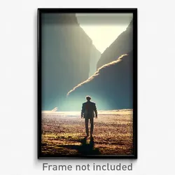 Pixel Art Poster - Hard To Find Peak (8 Bit Psychedelic Trippy Video Game Print)