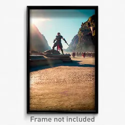 Pixel Art Poster - Flawless Conquest (8 Bit Psychedelic Trippy Video Game Print)