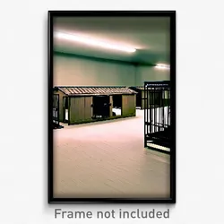 Pixel Art Poster - Uneven Kennel (8 Bit Psychedelic Trippy Video Game Print)