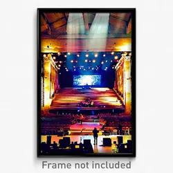 Pixel Art Poster - Ancient Music Venue (8 Bit Psychedelic Video Game Print)
