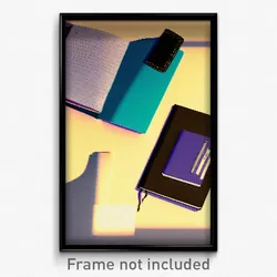 Pixel Art Poster - Important Journal (8 Bit Psychedelic Trippy Video Game Print)