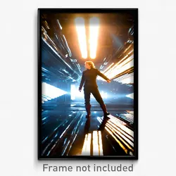Pixel Art Poster - Fantastic Space (8 Bit Psychedelic Trippy Video Game Print)