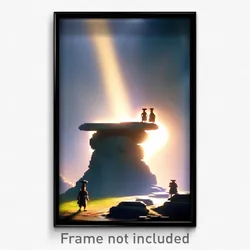 Pixel Art Poster - Familiar Dolmen (8 Bit Psychedelic Trippy Video Game Print)