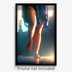 Pixel Art Poster - Adorable Leg (8 Bit Psychedelic Trippy Video Game Print)