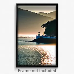 Pixel Art Poster - Elegant Inlet (8 Bit Psychedelic Trippy Video Game Print)
