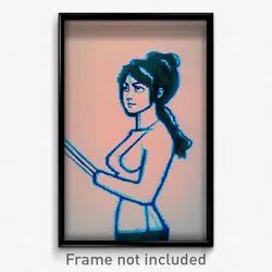Pixel Art Poster - Brilliant Drawing (8 Bit Psychedelic Trippy Video Game Print)