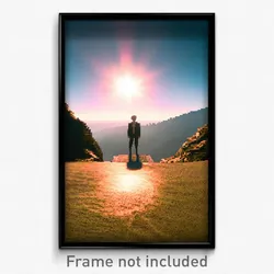 Pixel Art Poster - Shady Summit (8 Bit Psychedelic Trippy Video Game Print)