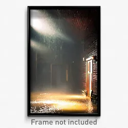 Pixel Art Poster - Damp Cellar (8 Bit Psychedelic Trippy Weird Video Game Print)