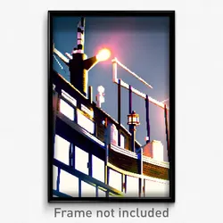 Pixel Art Poster - Nautical Mere (8 Bit Psychedelic Trippy Video Game Print)