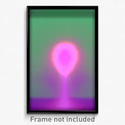 Pixel Art Poster - Glitchy Notch (8 Bit Psychedelic Trippy Video Game Print)
