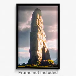 Pixel Art Poster - Humongous Megalith (8 Bit Psychedelic Video Game Print)