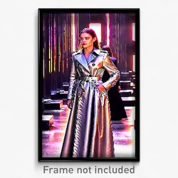Pixel Art Poster - Shiny Trench (8 Bit Psychedelic Trippy Video Game Print)