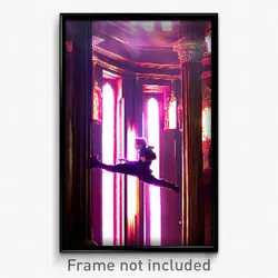 Pixel Art Poster - Esteemed Sanctum (8 Bit Psychedelic Trippy Video Game Print)