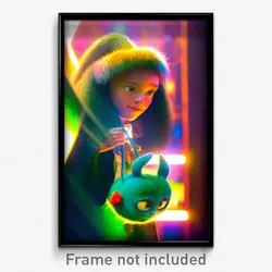 Pixel Art Poster - Extra Small Furth (8 Bit Psychedelic Trippy Video Game Print)