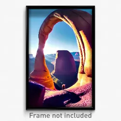 Pixel Art Poster - Giant Bend (8 Bit Psychedelic Trippy Weird Video Game Print)