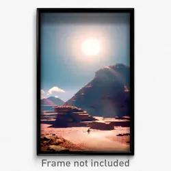 Pixel Art Poster - Ancient Earth (8 Bit Psychedelic Trippy Video Game Print)