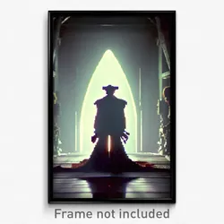 Pixel Art Poster - Shady Chute (8 Bit Psychedelic Trippy Weird Video Game Print)