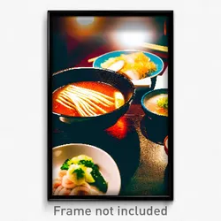 Pixel Art Poster - Original Ramen (8 Bit Psychedelic Trippy Video Game Print)
