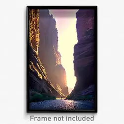 Pixel Art Poster - Grandiose Canyon (8 Bit Psychedelic Trippy Video Game Print)