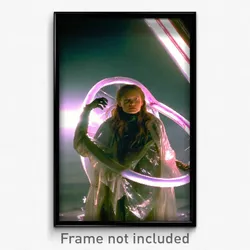 Pixel Art Poster - Creepy Plastic (8 Bit Psychedelic Trippy Video Game Print)