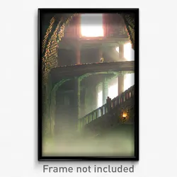 Pixel Art Poster - Humongous Oubliette (8 Bit Psychedelic Video Game Print)