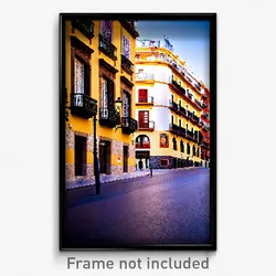 Pixel Art Poster - Glamorous Spanish City (8 Bit Psychedelic Video Game Print)
