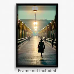 Pixel Art Poster - Unwelcoming Promenade (8 Bit Psychedelic Video Game Print)