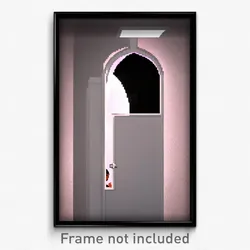 Pixel Art Poster - Thoughtful Trapdoor (8 Bit Psychedelic Video Game Print)