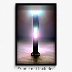 Pixel Art Poster - Zany Beacon (8 Bit Psychedelic Trippy Weird Video Game Print)