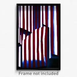 Pixel Art Poster - Striped Redoubt (8 Bit Psychedelic Trippy Video Game Print)