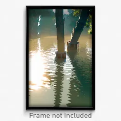 Pixel Art Poster - Tiny Backwater (8 Bit Psychedelic Trippy Video Game Print)