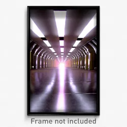 Pixel Art Poster - Agile Tunnel (8 Bit Psychedelic Trippy Video Game Print)